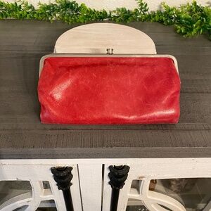 Hobo Red Lauren Clutch